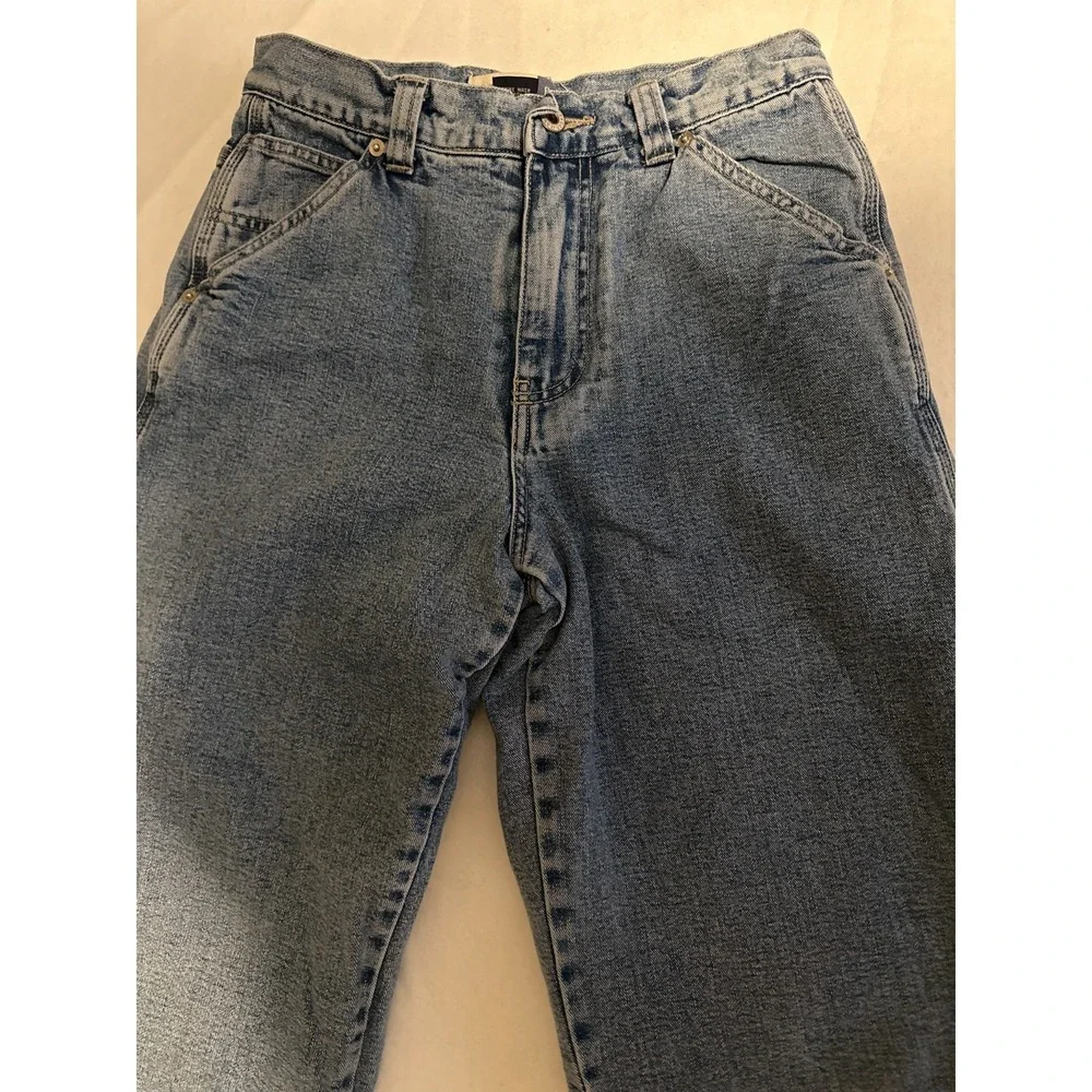 GAP Girls 16 Fleece Lined Carpenter Jeans 27x28 Women XS Y2K 90s Grunge Workwear